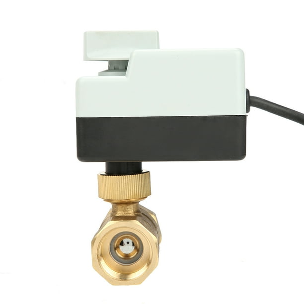 2 Way Motorized Ball Valve 5-95℃ Medium Temperature 25s Action time AC 220V Electric Ball Valve for Solar Energy Building Automation Systems 2 Way Motorized Ball Valve 5-95℃ Medium Temperature 25s Action time AC 220V Electric Ball Valve for Solar Energy Building Automation Systems